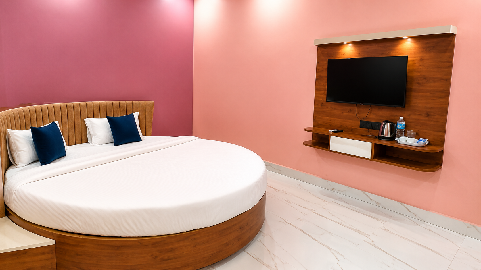 Premium Room at Asha Palace with round bed